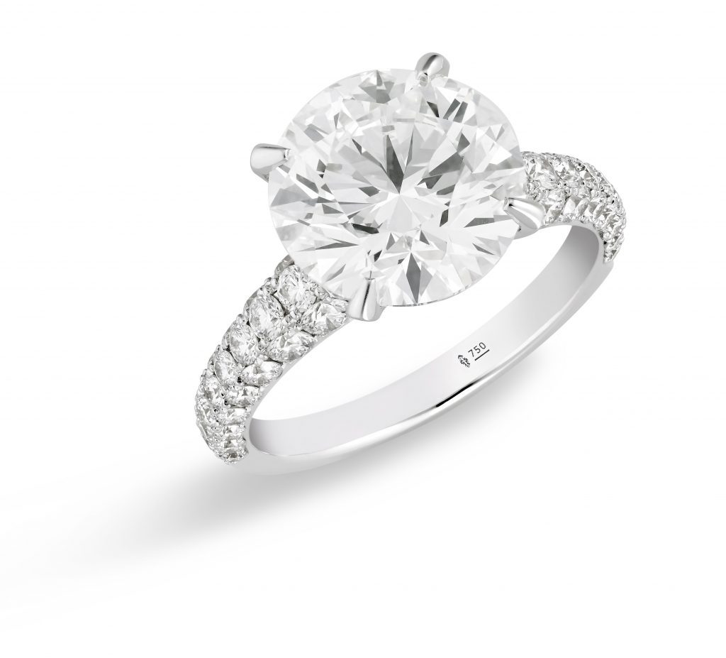 Engagement ring with diamonds all the way on sale around