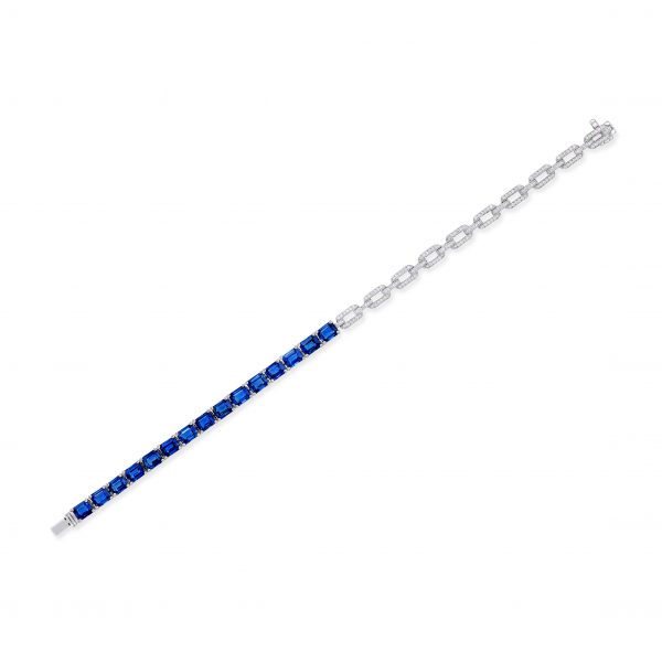 Blue sapphire bracelet 30