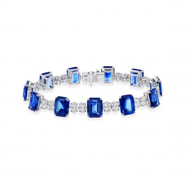 Blue sapphire bracelet 34