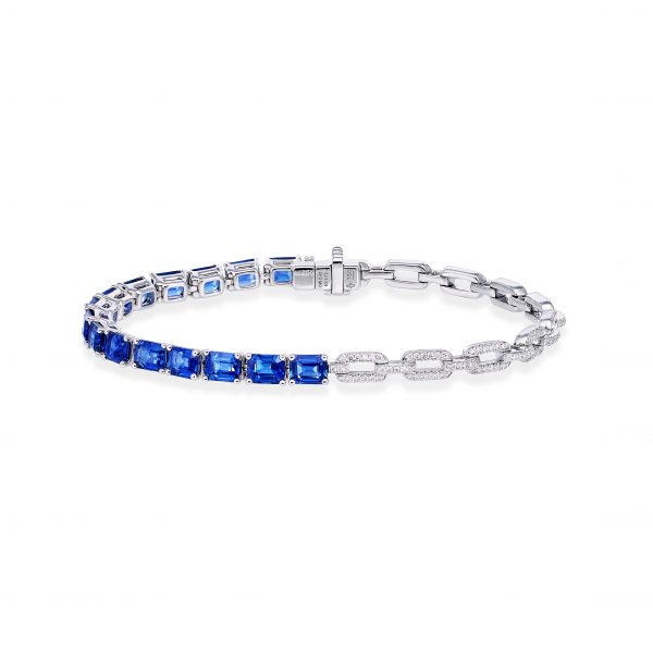 Blue sapphire bracelet 35