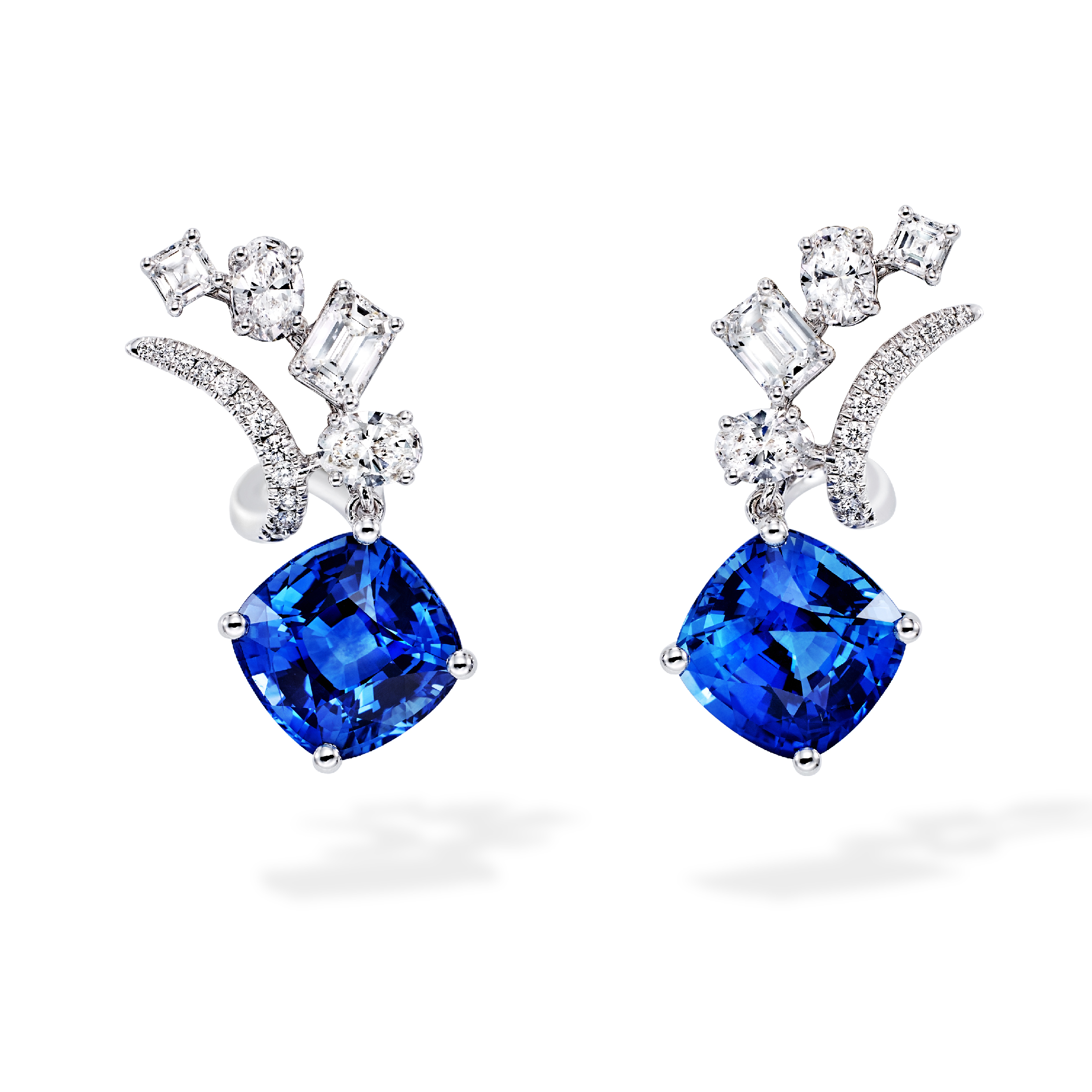 Blue sapphire earrings 1