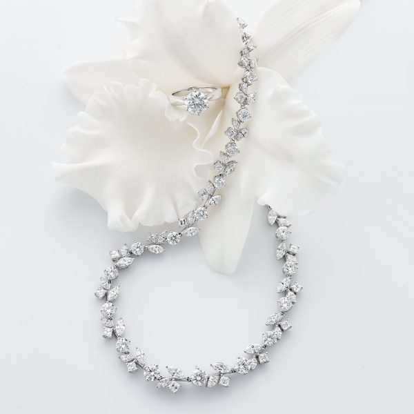 Diamond necklace love 1