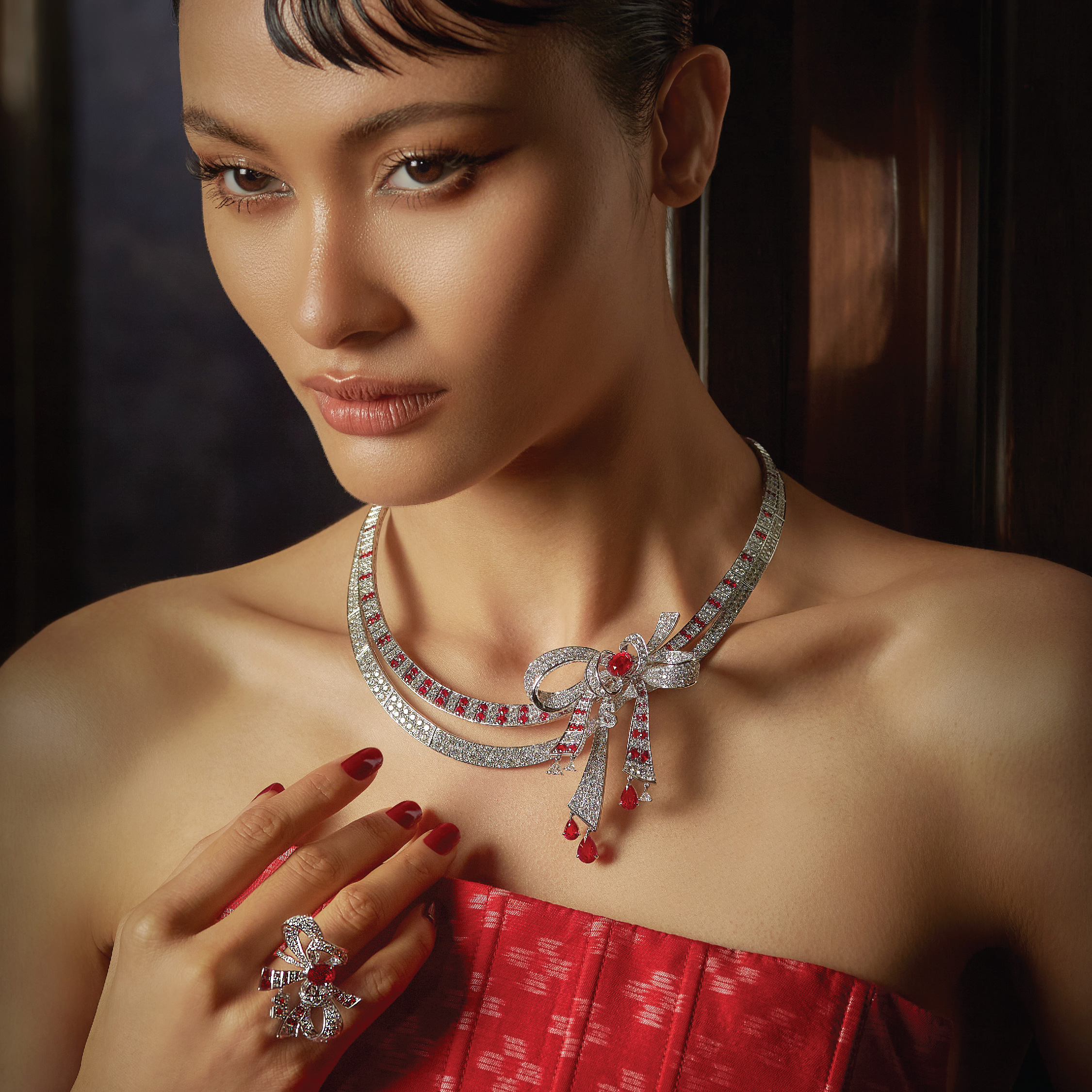 Louis Vuitton Sapphire and Diamond Necklace